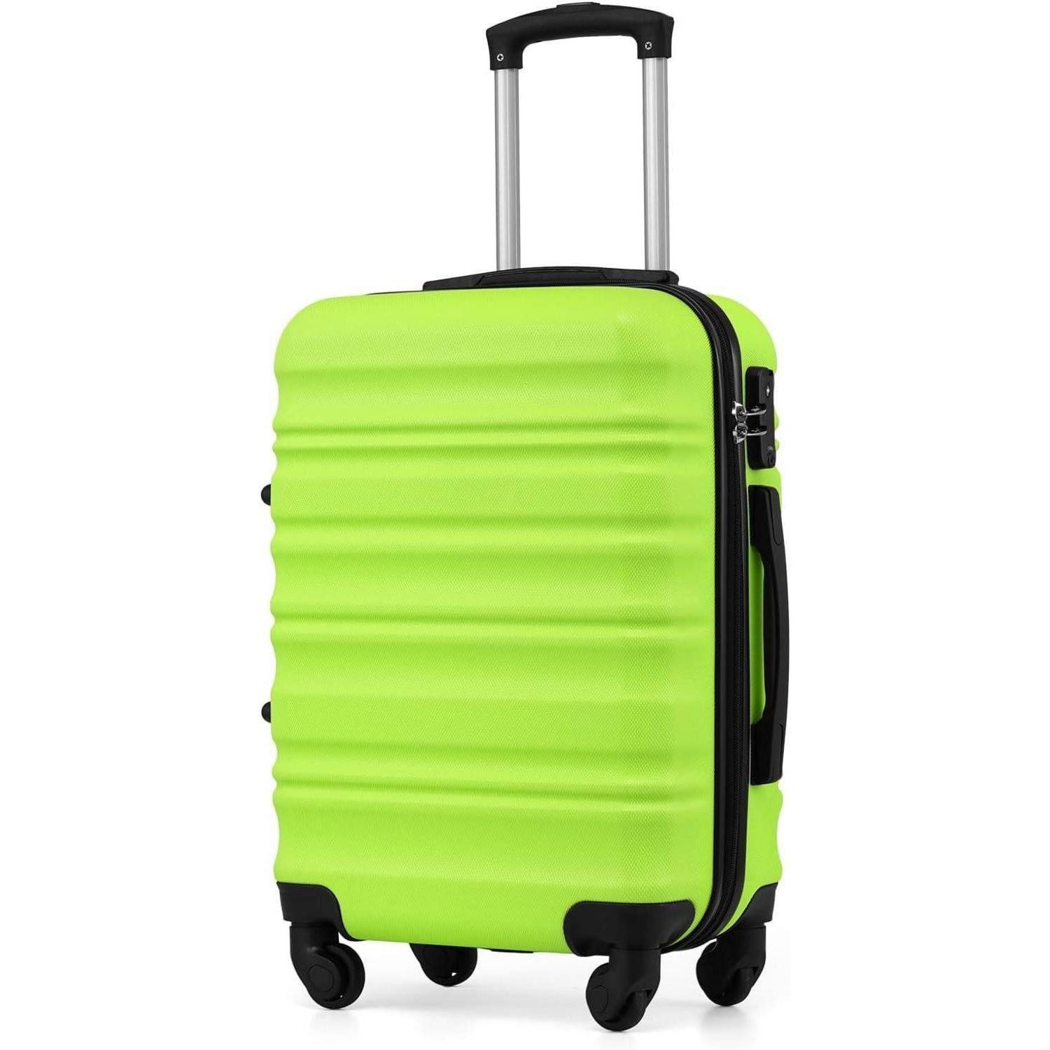 Handgepäck-Trolley Hartschalen-Koffer Trolley Rollkoffer mit TSA-Schloss 4 Rollen