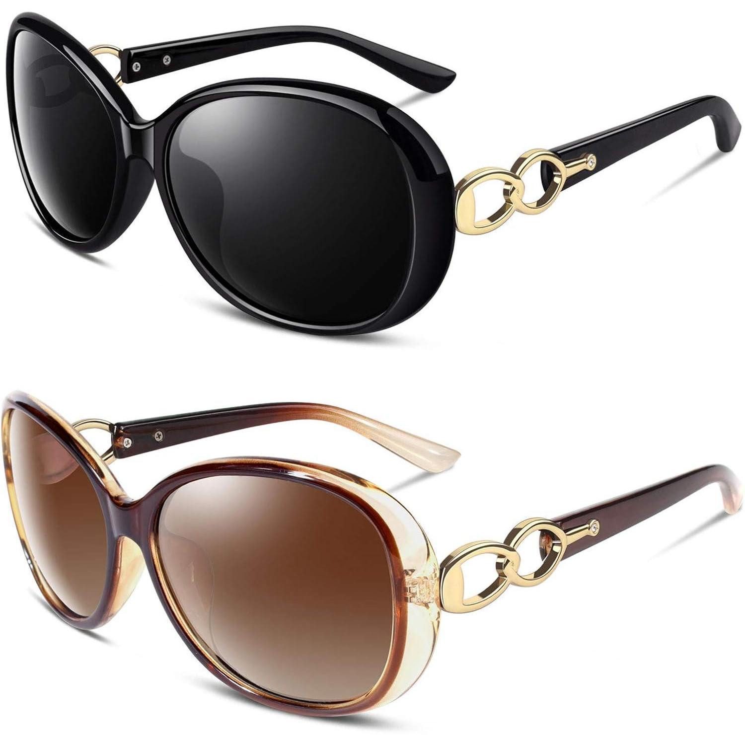 Retrosonnenbrille Sonnenbrille Damen 1.2 Farbverlauf Braun & Schwarz Grau