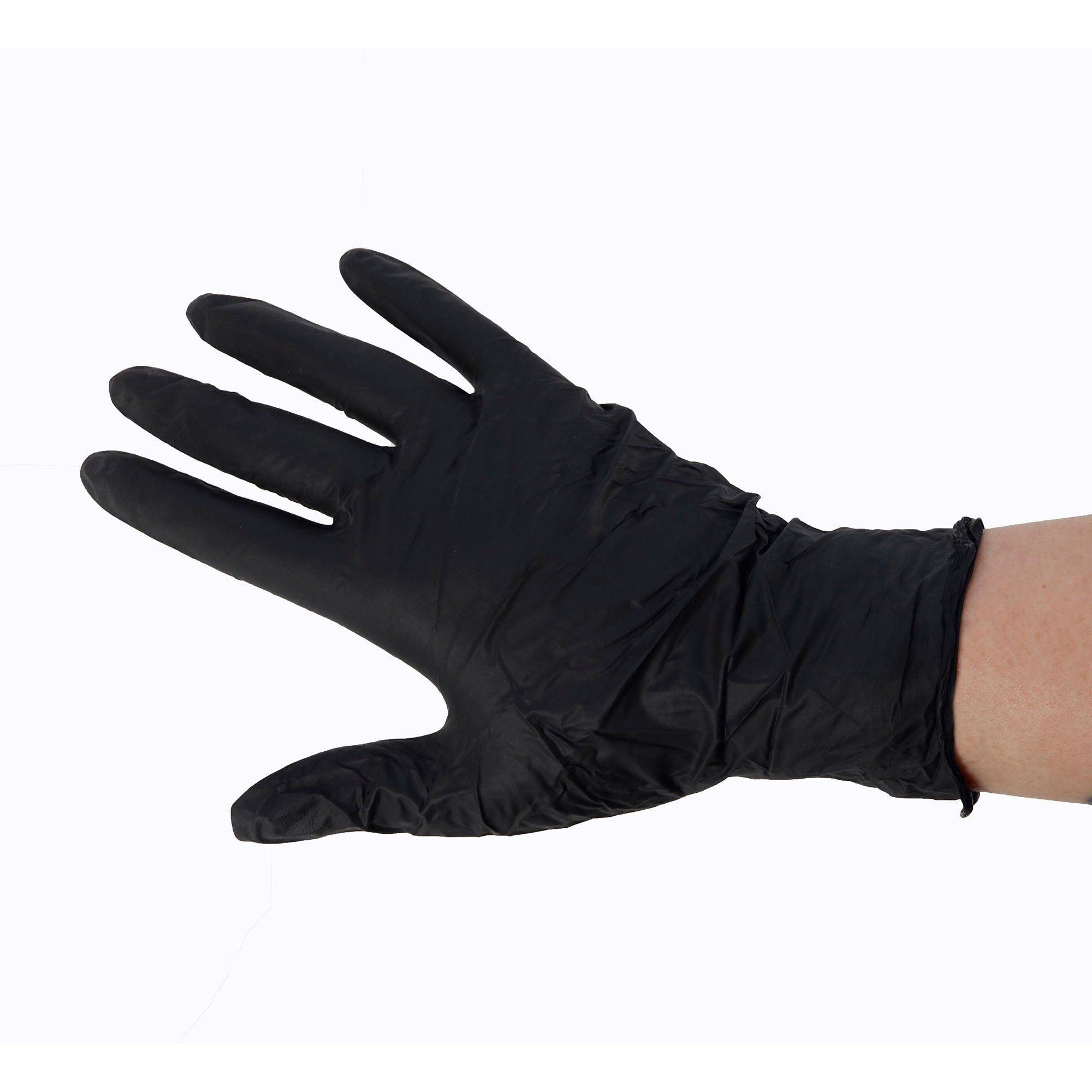Einweghandschuhe schwarz Nitril-Einweghandschuhe M Scorprotect® Größe Spenderbox
