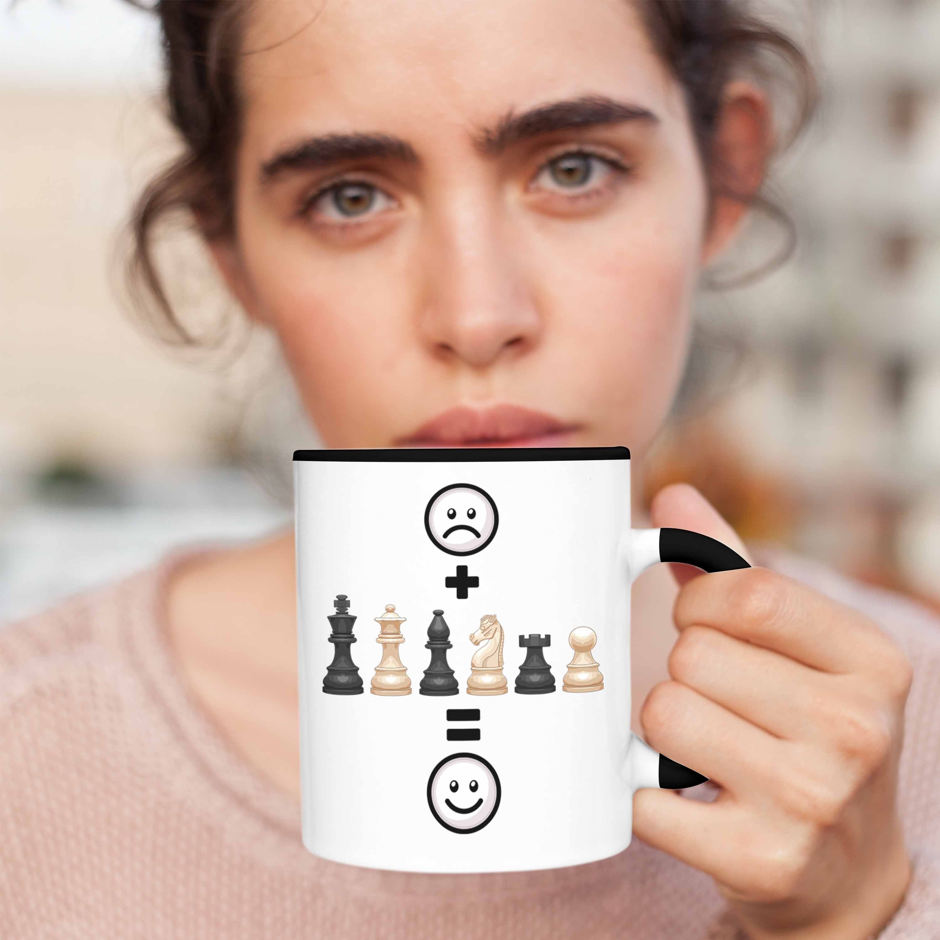 Geschenk Schach-Spieler Geburtstag Geschenkid Schach Tasse Schwarz Lustige für Tasse Trendation