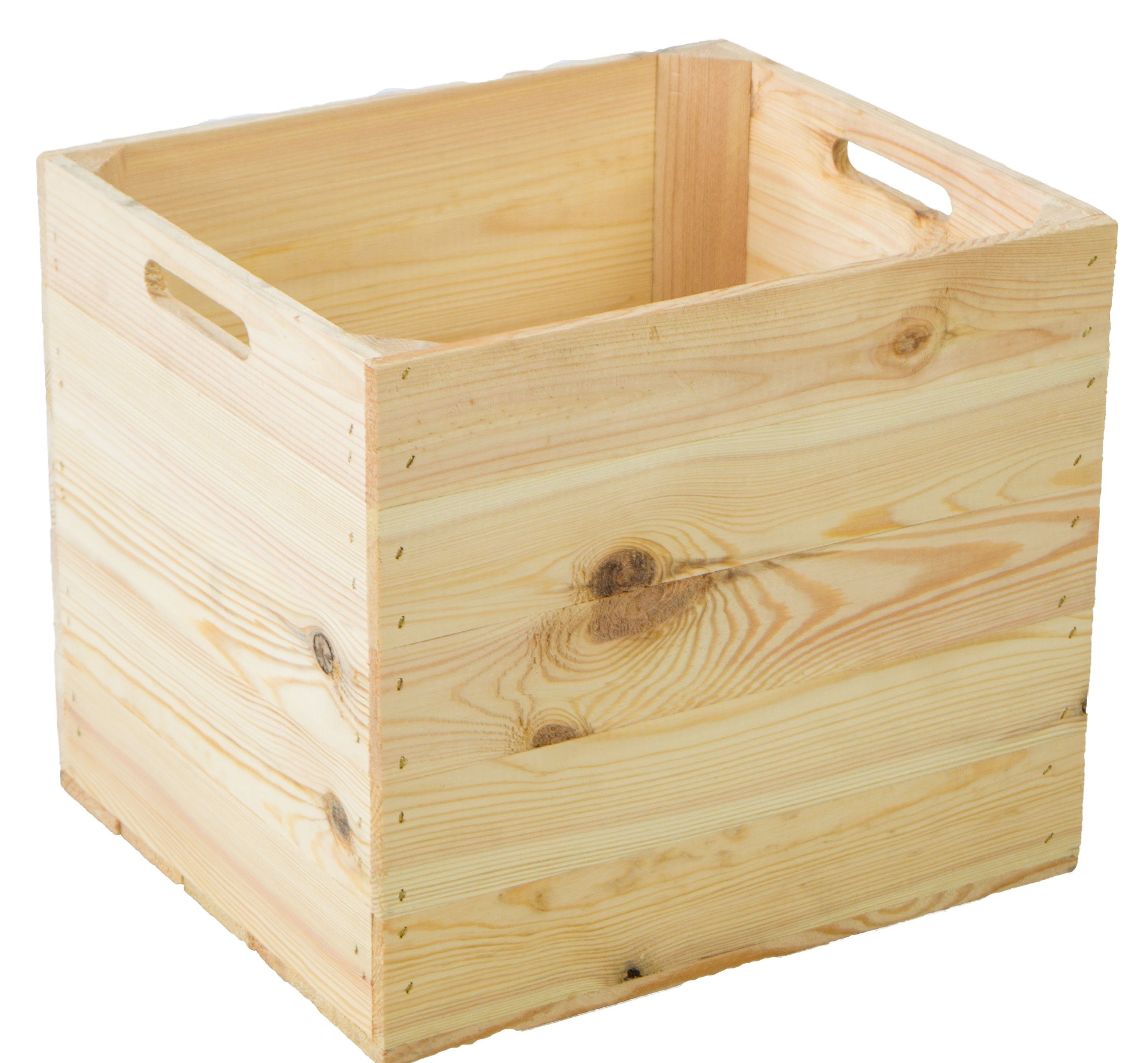 Kistenkolli Altes Land Allzweckkiste 3er set Holzkiste Natur passend für Kallax und Expeditregale (Spar-Set, 3er Set)