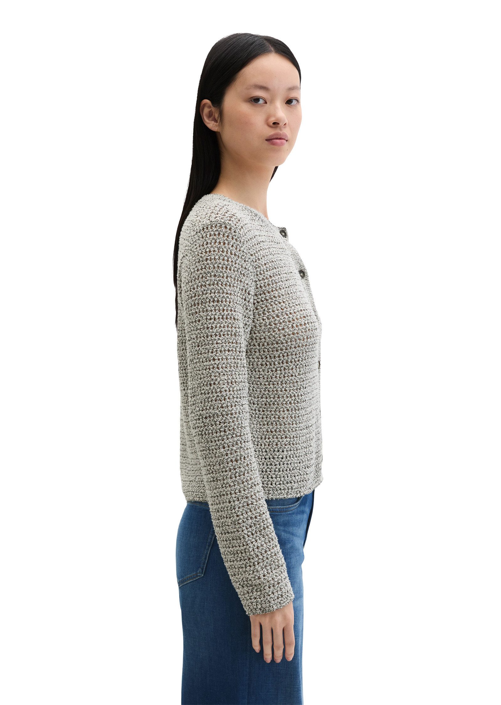 Marc O'Polo Cardigan aus Bi-Color-Garn