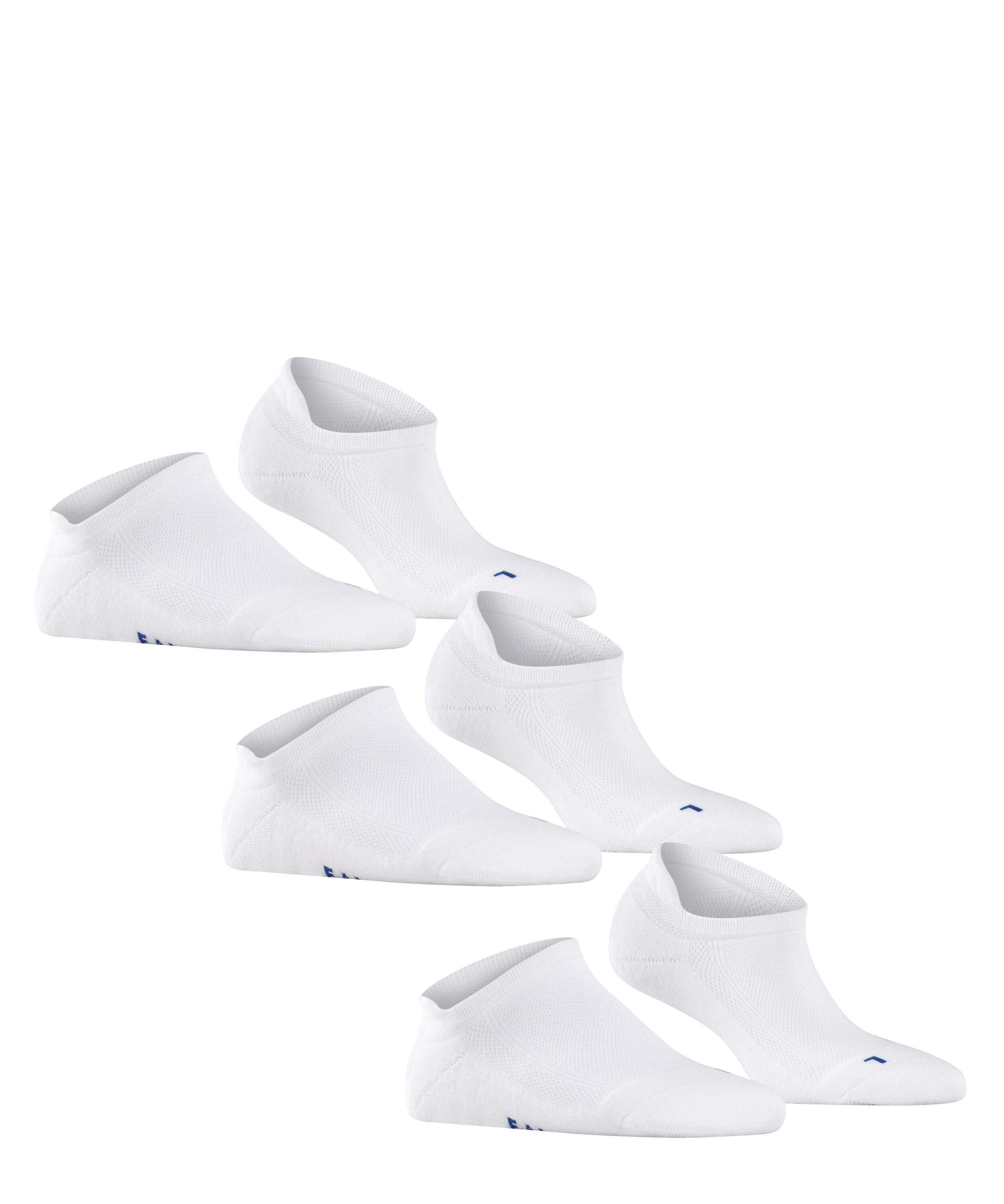 Plüschsohle Cool Sneakersocken white Kick mit (3-Paar) ultraleichter FALKE 3-Pack (2000)