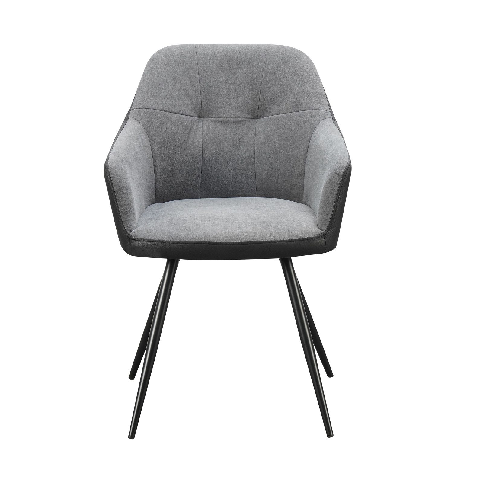 HTI-Living Esszimmerstuhl Esszimmerstuhl 2er Set Anthrazit/Grau Joschka (Se günstig online kaufen