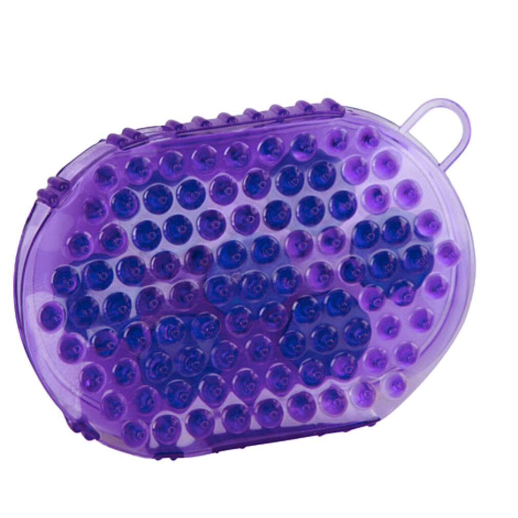 Kerbl Pet Pferdebürste Bürste magnet massage lila