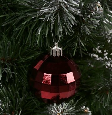 Sarcia.eu Weihnachtsbaumkugel Dunkelrote Christbaumkugeln, Kugelset, Christbaumschmuck 6cm, 16 Stück