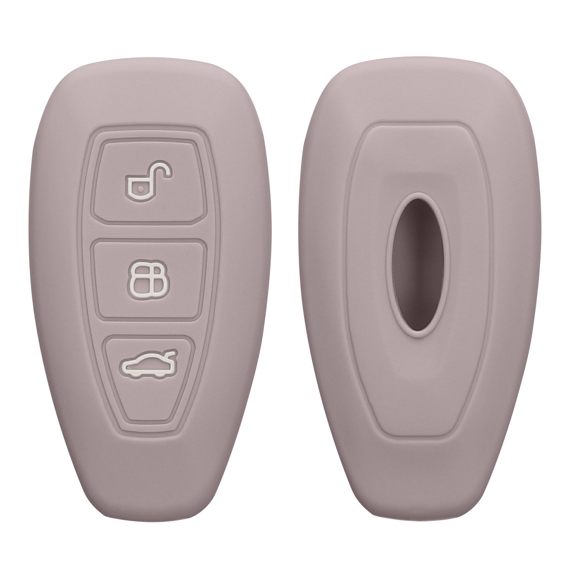 kwmobile Schlüsseltasche Autoschlüssel Silikon Hülle für Ford (1-tlg), Schlüsselhülle Schlüssel Case Cover