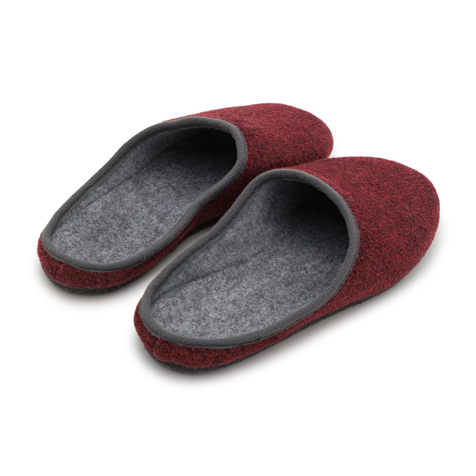 Pantoffelmann Filz Pantoffel Herren Damen Hauspantoffel Filzpantoffel Hausschuhe Pantoffel (1 Paar) Filzpantoffeln, Gästepantoffel besonders leicht