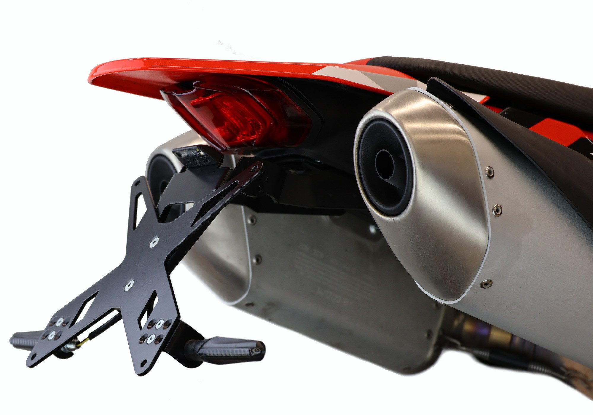 PROTECH Motorradhose Kennzeichenhalterset inkl. Reflektor und Kennzeichenbeleuchtung Edels