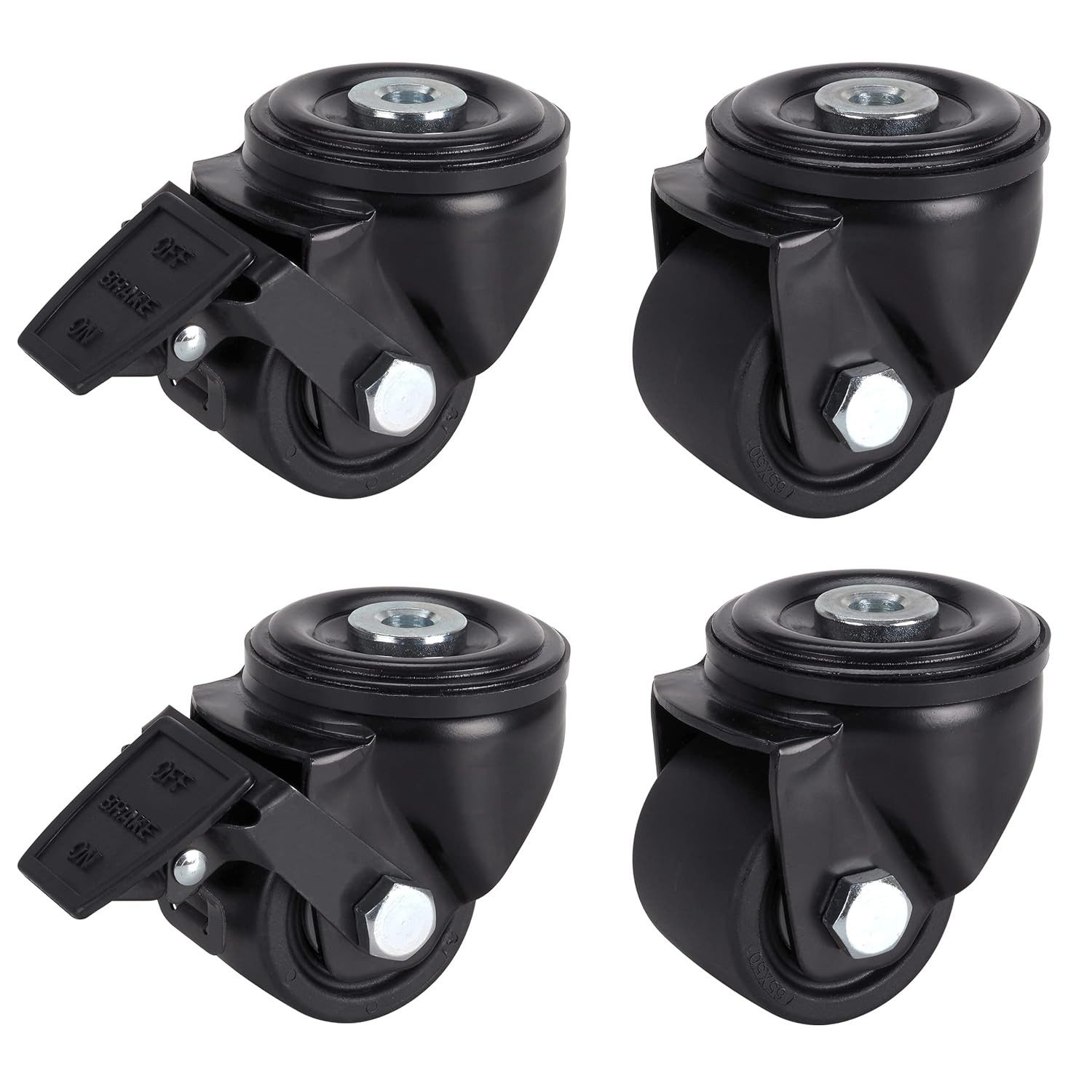 Dörner + Helmer Schwerlastrolle, Schwerlastrollen Set 4er für Innen- und Außenbereich Industrie Werksta