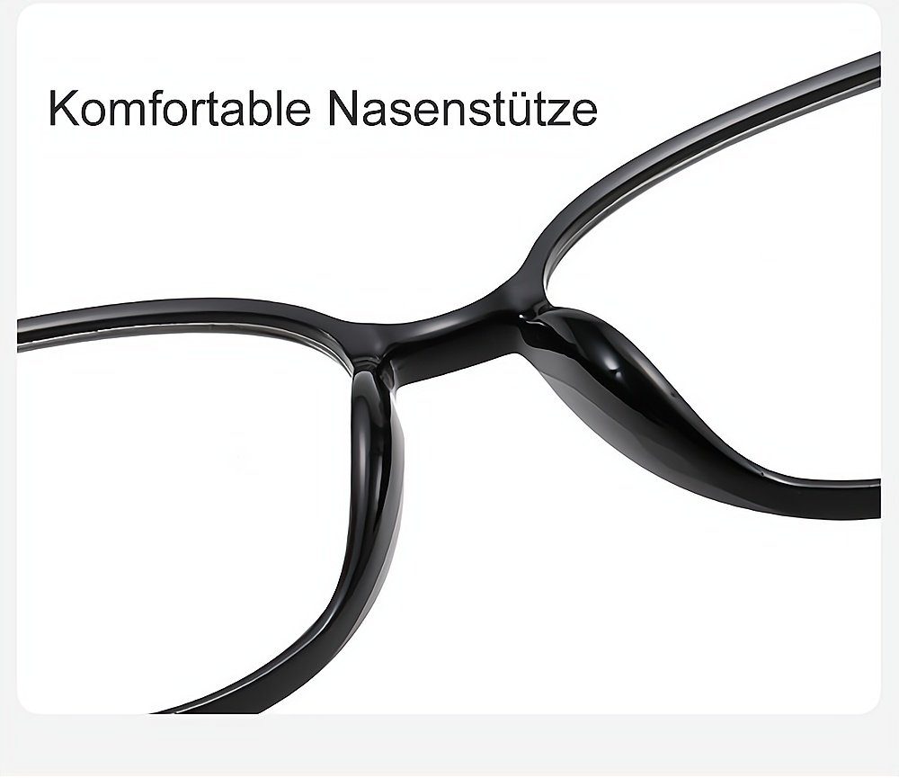 Herren und OversizedRundUltraleichtfür Damen Lesebrille PACIEA Blaulichtfilter