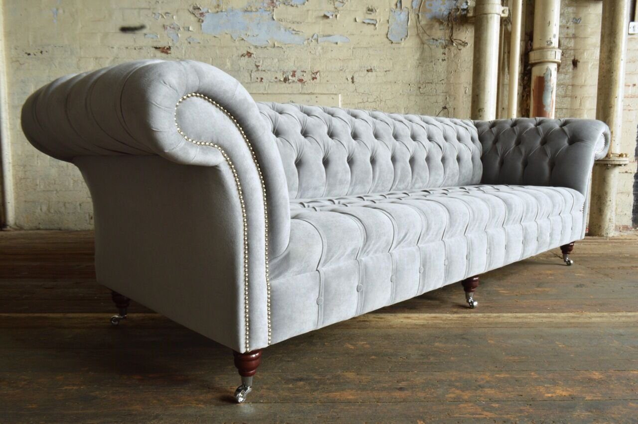 Design Chesterfield-Sofa, Sofa 265 JVmoebel Couch Sofa cm Sitzer Chesterfield 4