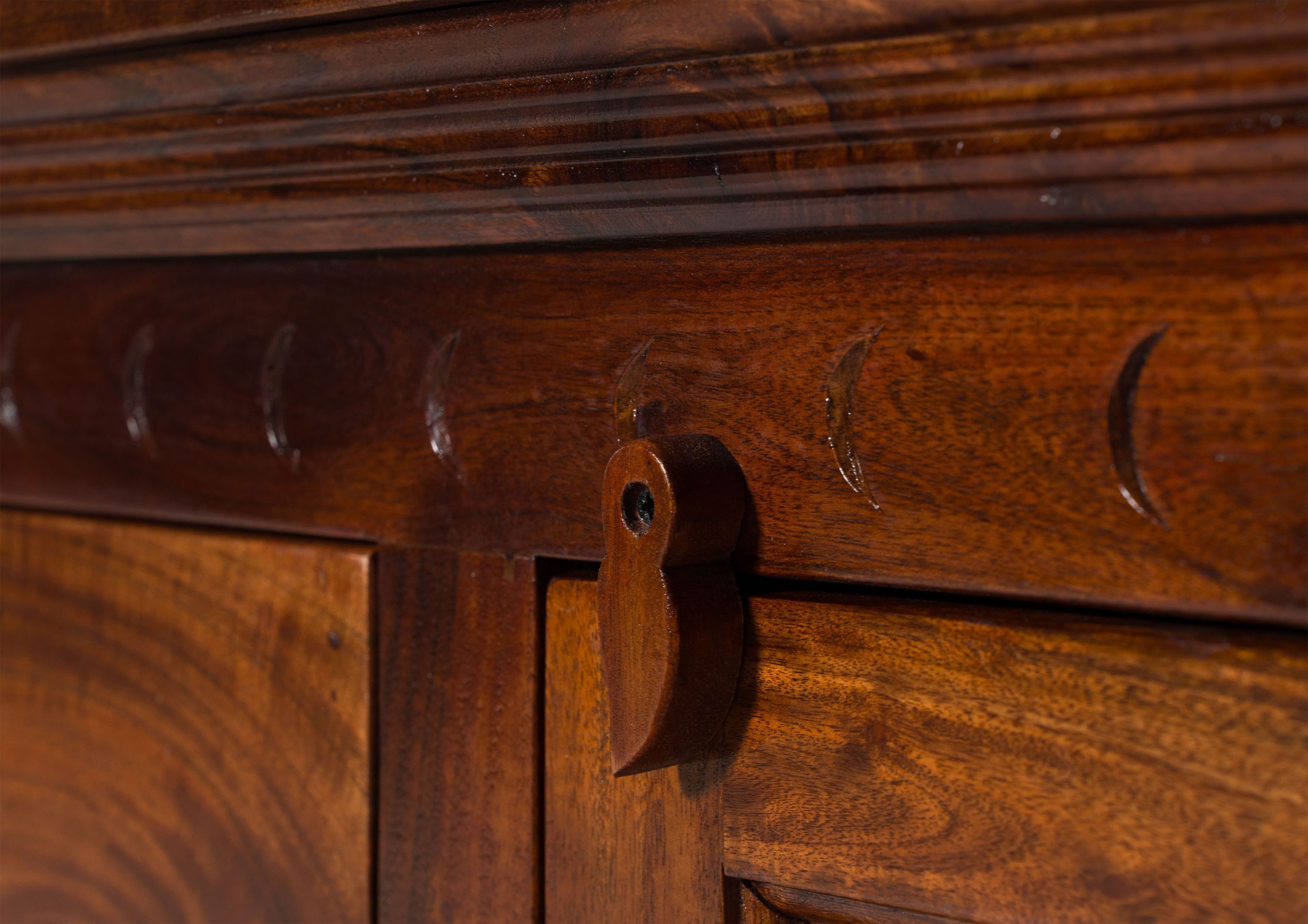 Massivmoebel24 Sideboard OXFORD Akazie Massivholz dunkelbraun (Massivholz montiert 79 kg OXFORD #513), Akazie 150x45x cm (BxTxH) dunkelbraun lackiert – Bild 5 von 5
