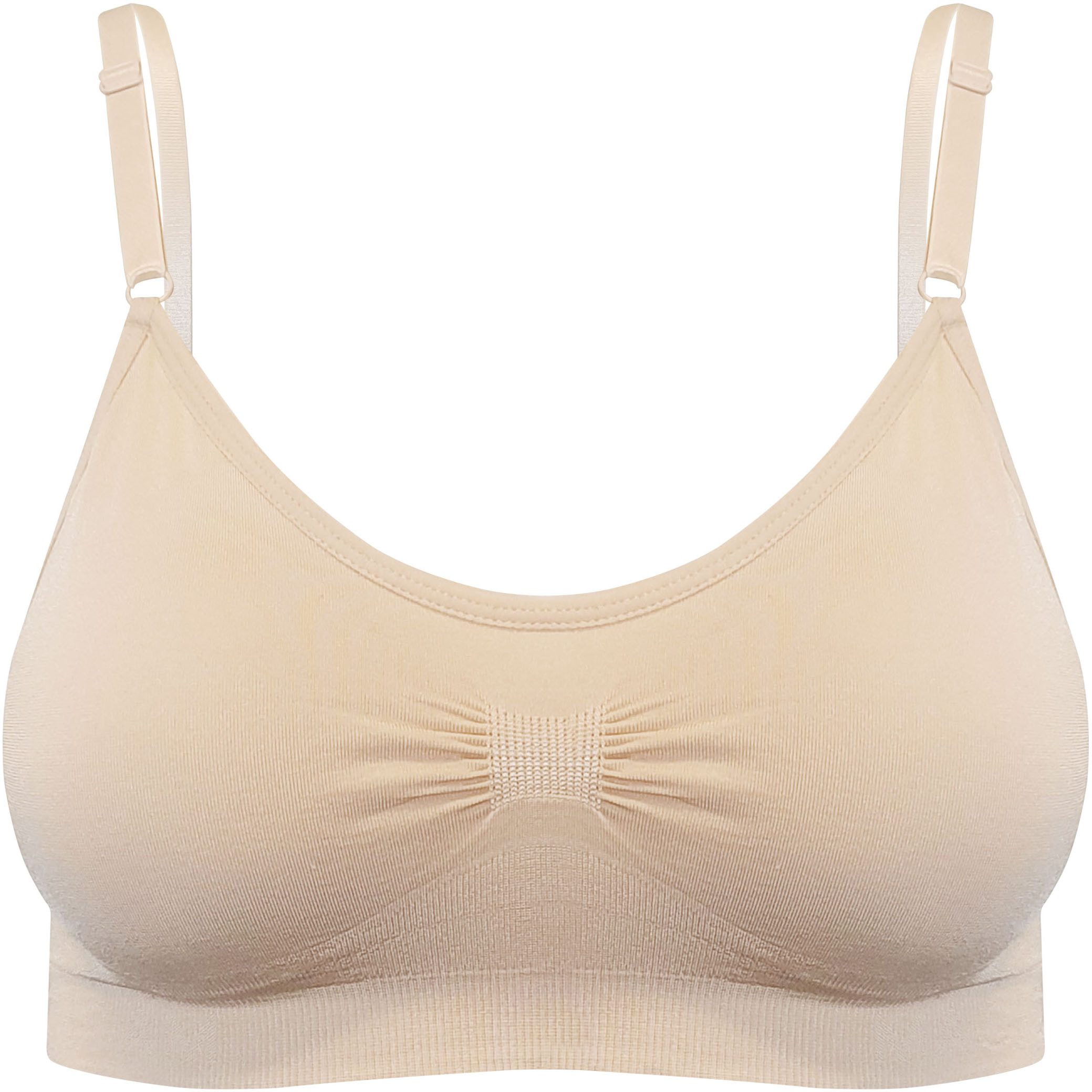MAGIC Bodyfashion Bustier Comfort Bra bequemer nahtloser und bügelloser Träger-BH
