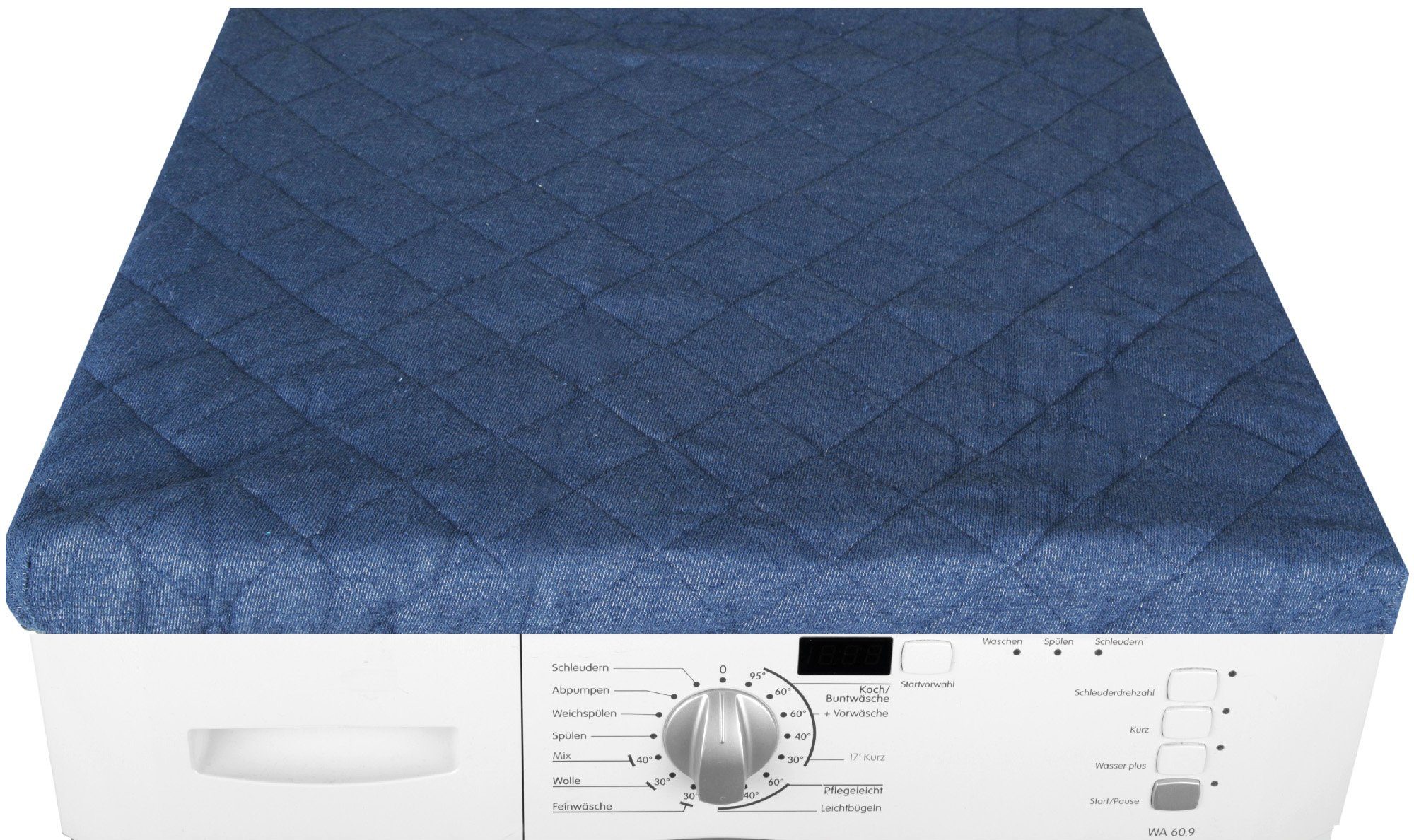 Bestlivings Waschmaschinenbezug 60x60cm aus Baumwolle/Polyester, mit Gummizug, Frottee-Steppung, maschinenwaschbar & trocknergeeignet