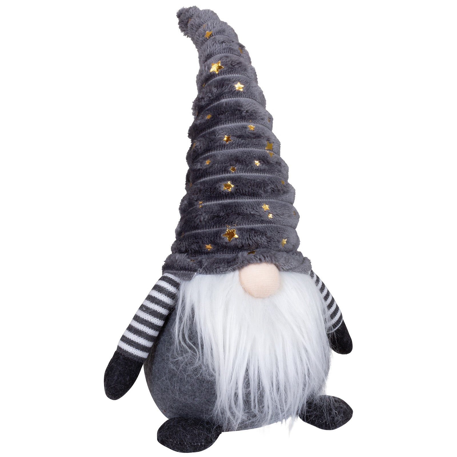 Christmas Paradise Wichtel Weihnachten 23 cm (38 cm) (Dekofigur, 1 St., sitzend), Weihnachtsdeko Gnom grau