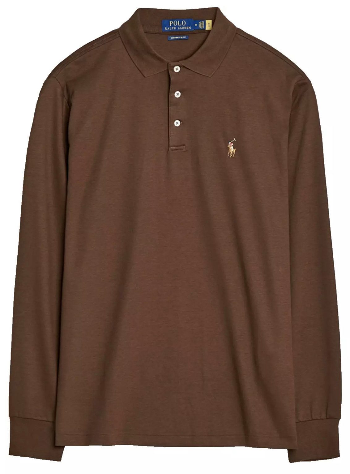Polo Ralph Lauren Langarm-Poloshirt Luxury Pima günstig online kaufen