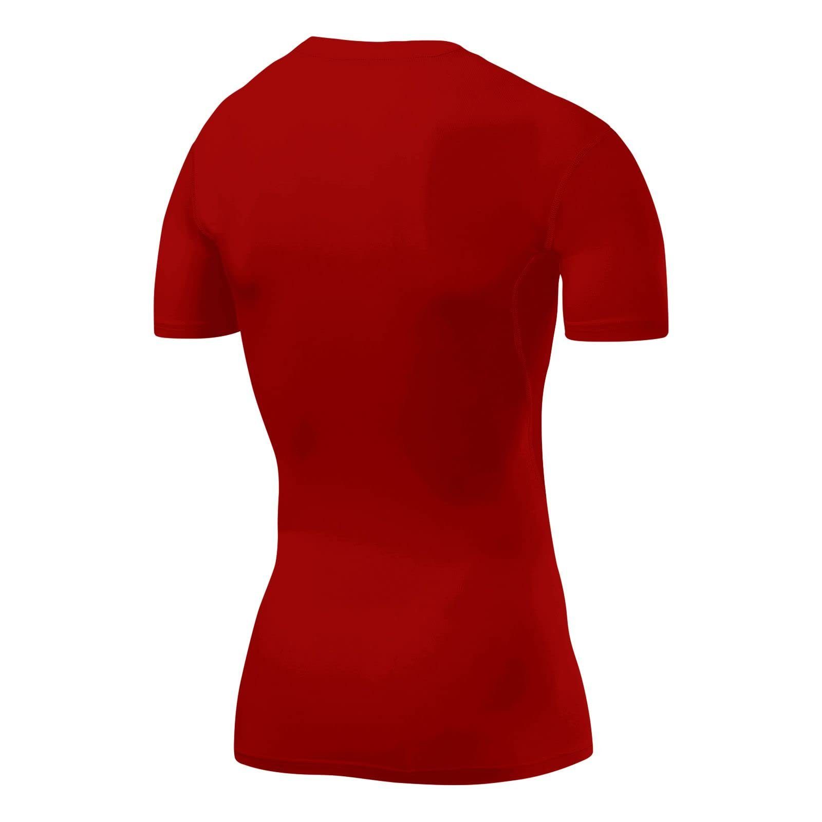 Herren TCA Sportshirt, TCA kurzärmlig, HyperFusion Funktionsunterhemd - Rot elastisch