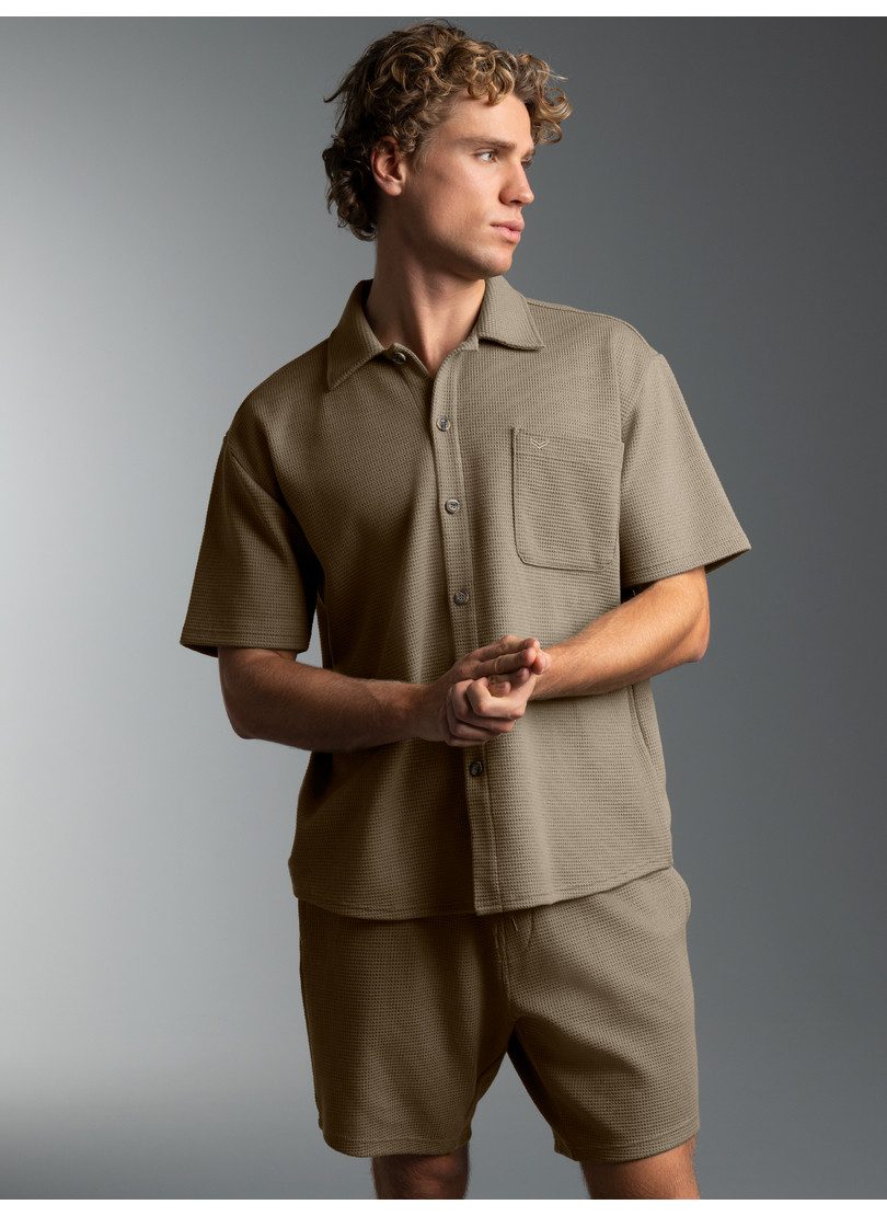 Trigema Freizeitanzug TRIGEMA Freizeitset in Waffeloptik (1-tlg)