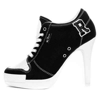 Missy Rockz »COLLEGE ROCKZ - R just black« High-Heel-Stiefelette Absatzhöhe: 8,5 cm