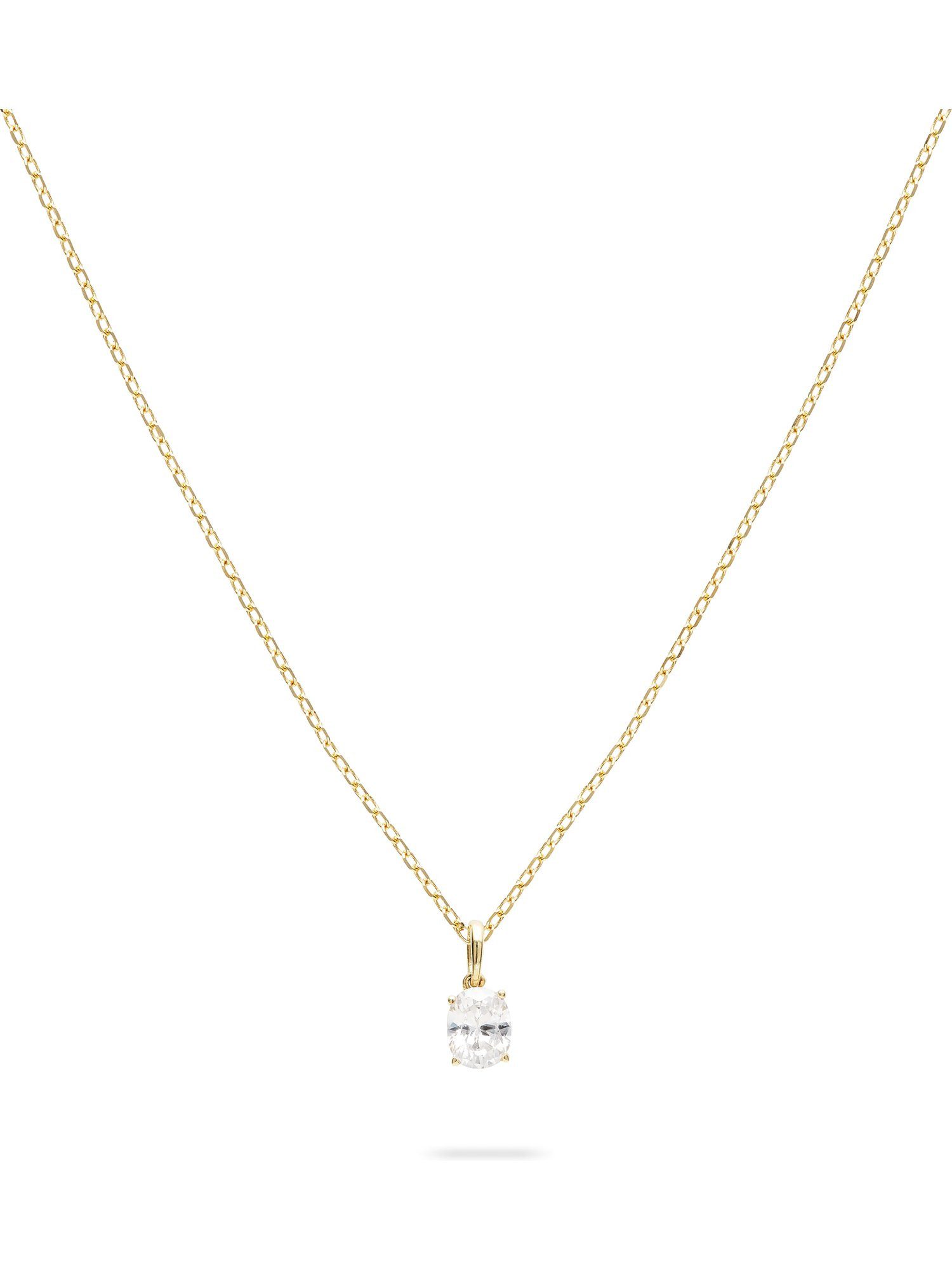 CHRIST Collier CHRIST Damen-Kette 585er Gelbgold 1 Diamant