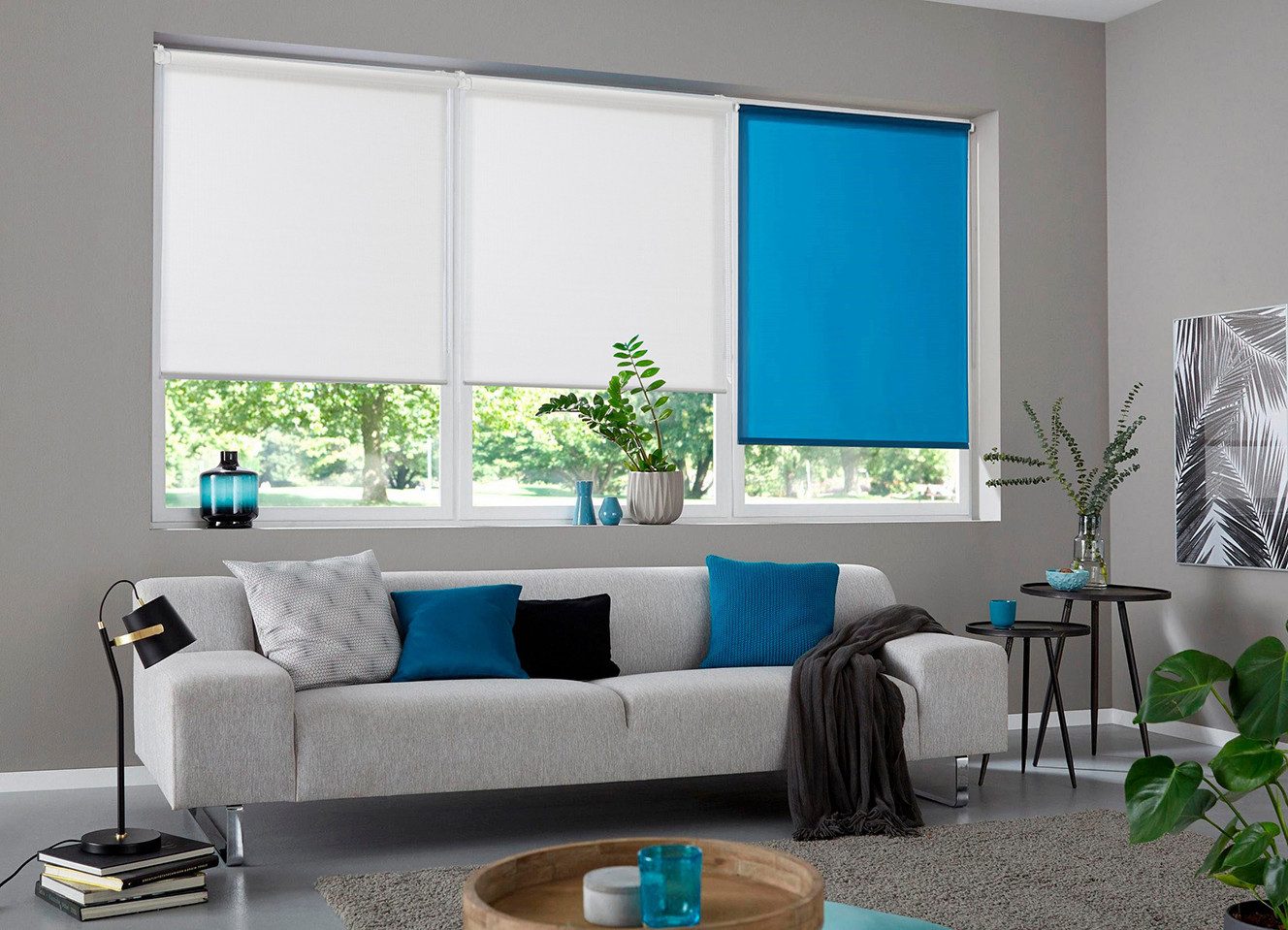 Rollo LIYN, my home, Lichtschutz, ohne Bohren, freihängend, Klemmfix, Trendiges Rollo mit Papiergarnen in Naturoptik- NEUHEIT!