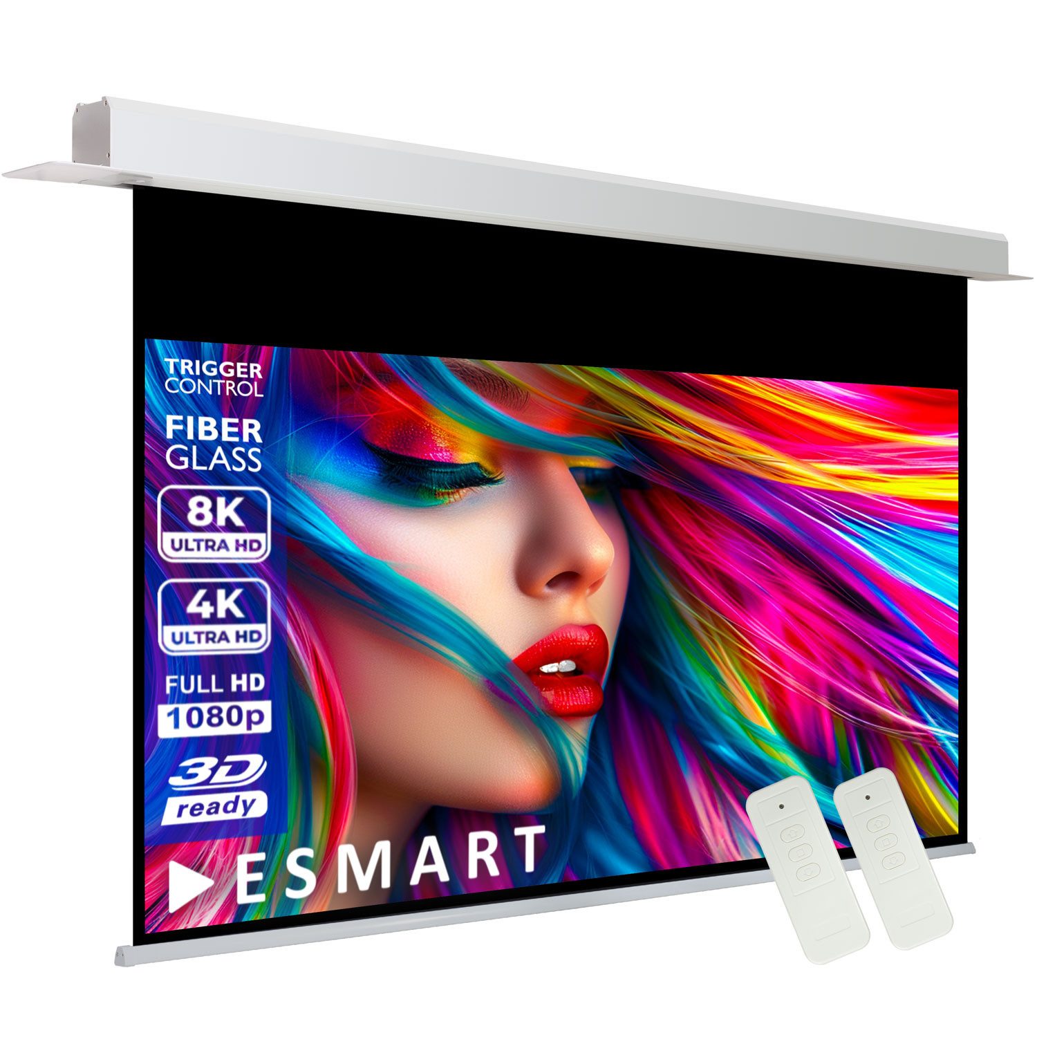 ESMART Germany Deckeneinbau Leinwand Deckeneinbauleinwand
