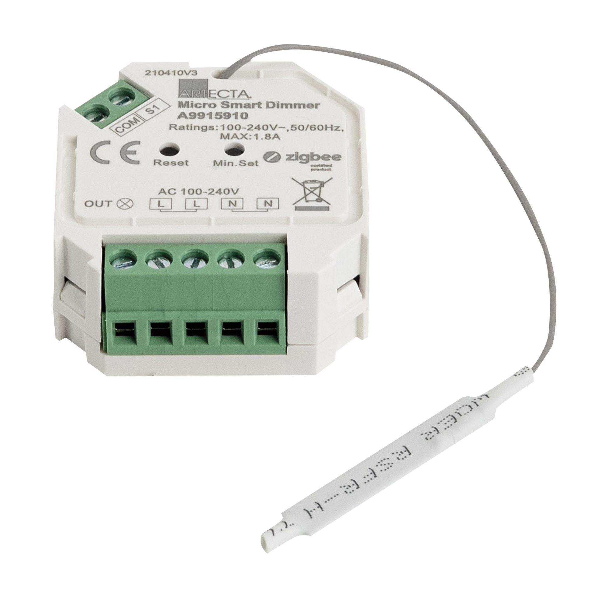 Artecta Discolicht Artecta ZigBee Micro Smart Dimmer 1-Kanal-Dimmer mit ZigBee-Protokoll