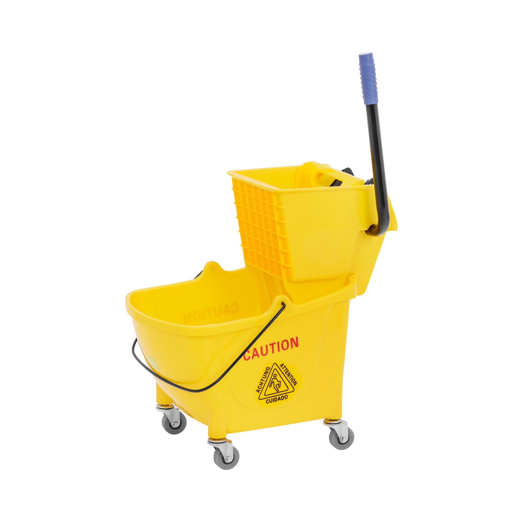 Ulsonix Putzwagen 24 L Reinigungswagen mit Presse Wischwagen Wischeimer Putzeimer Profi