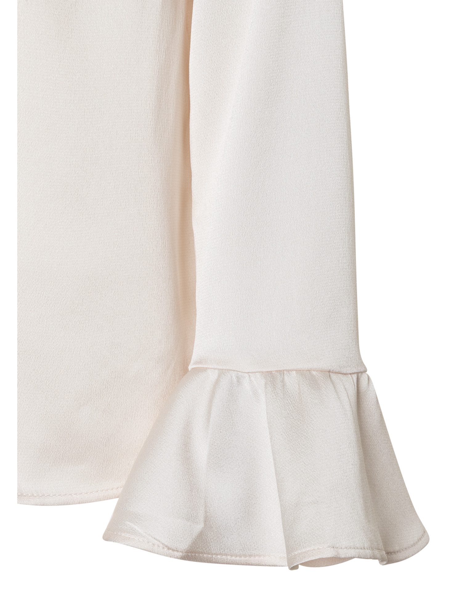 MORE&MORE Langarmbluse elegante Satinbluse, Rüschen