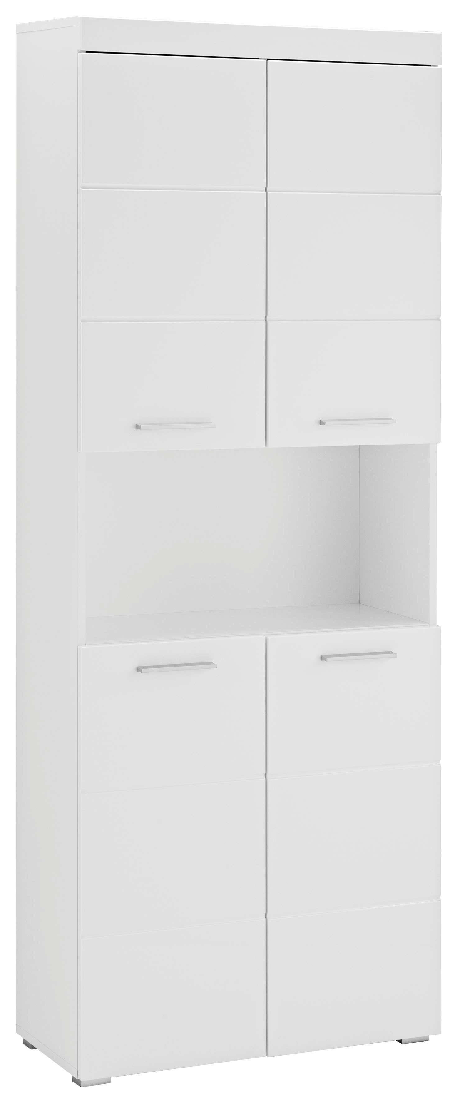 welltime Hochschrank Avena Badschrank 4-türig mit o. Fach und 4 Einlegeböden - B/T/H 73/31/190 cm