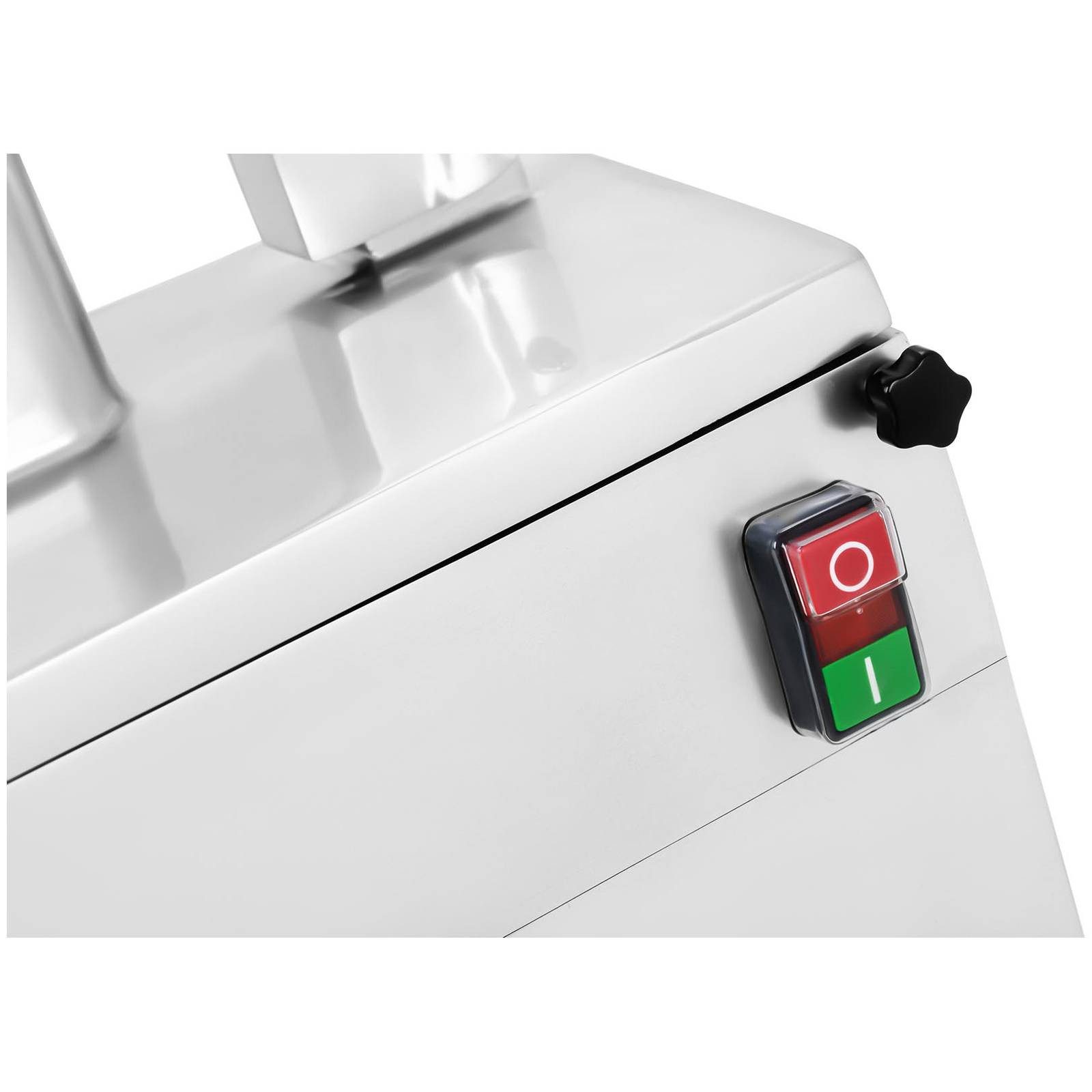 Royal Catering Gemüseschneider Zerkleiner elektrisch 5 Scheiben Raspelscheiben Würfelscheiben Pommes, 550 W