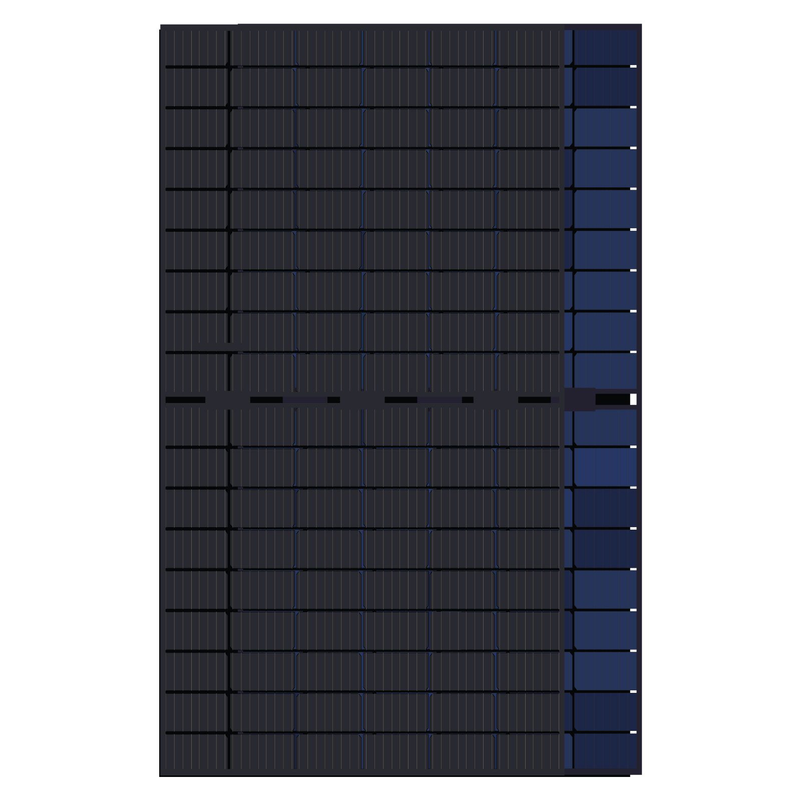 EPP.Solar Solarmodul 430 Watt Bifacial Photovoltaik monokristalline Schwarz Solarmodul, Sunpro 430W M10 N Type Mono Bifacial Solarpanel, Wasserdichtigkeitsklasse IP68