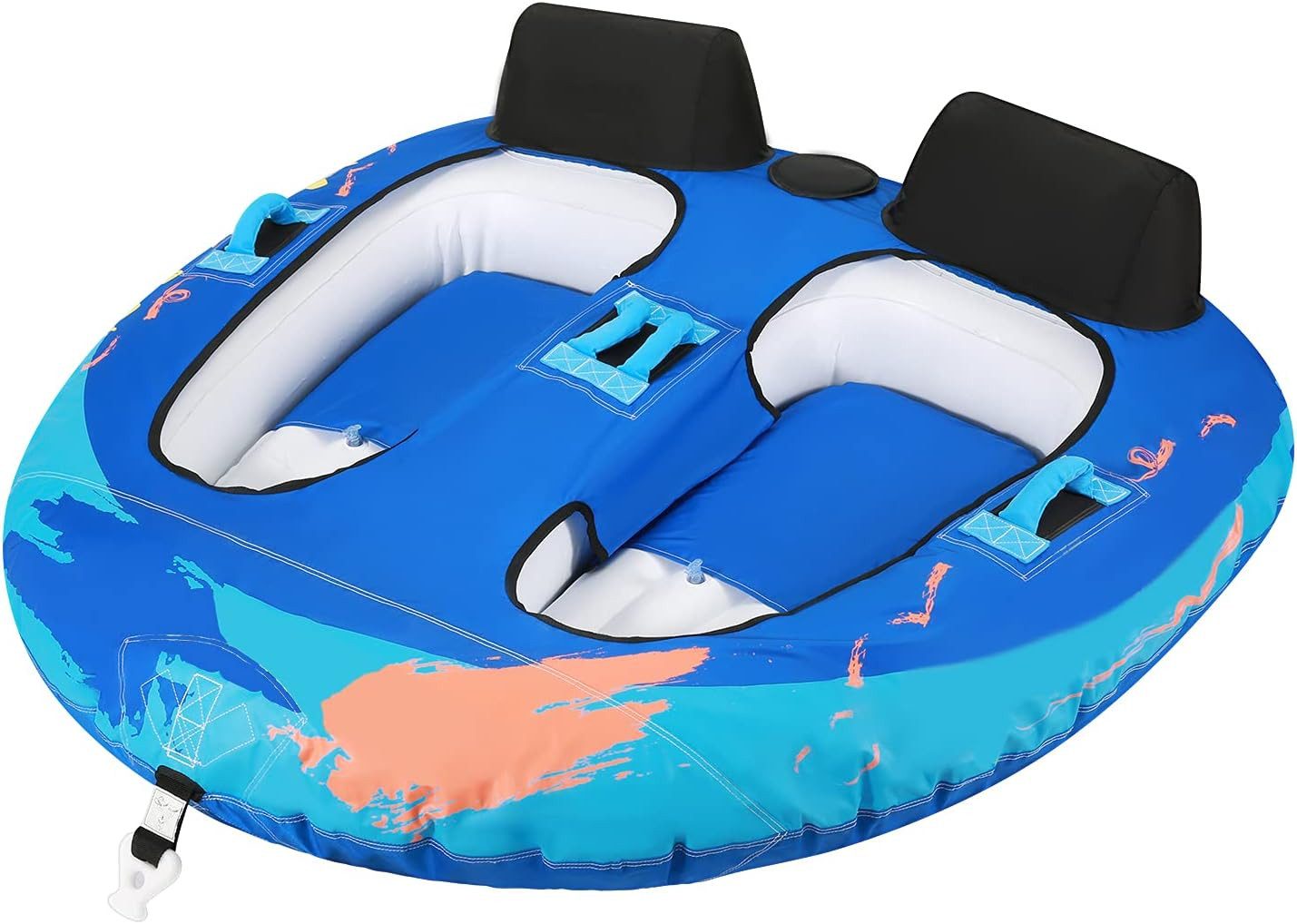 MaxKare Schlauchboot, (Outdoor Wassersport Bootfahren, -, 2-Fahrer Schlauch Boot), 2-Fahrer-Bootsschlauch, Abschleppschlauch zum Bootfahren