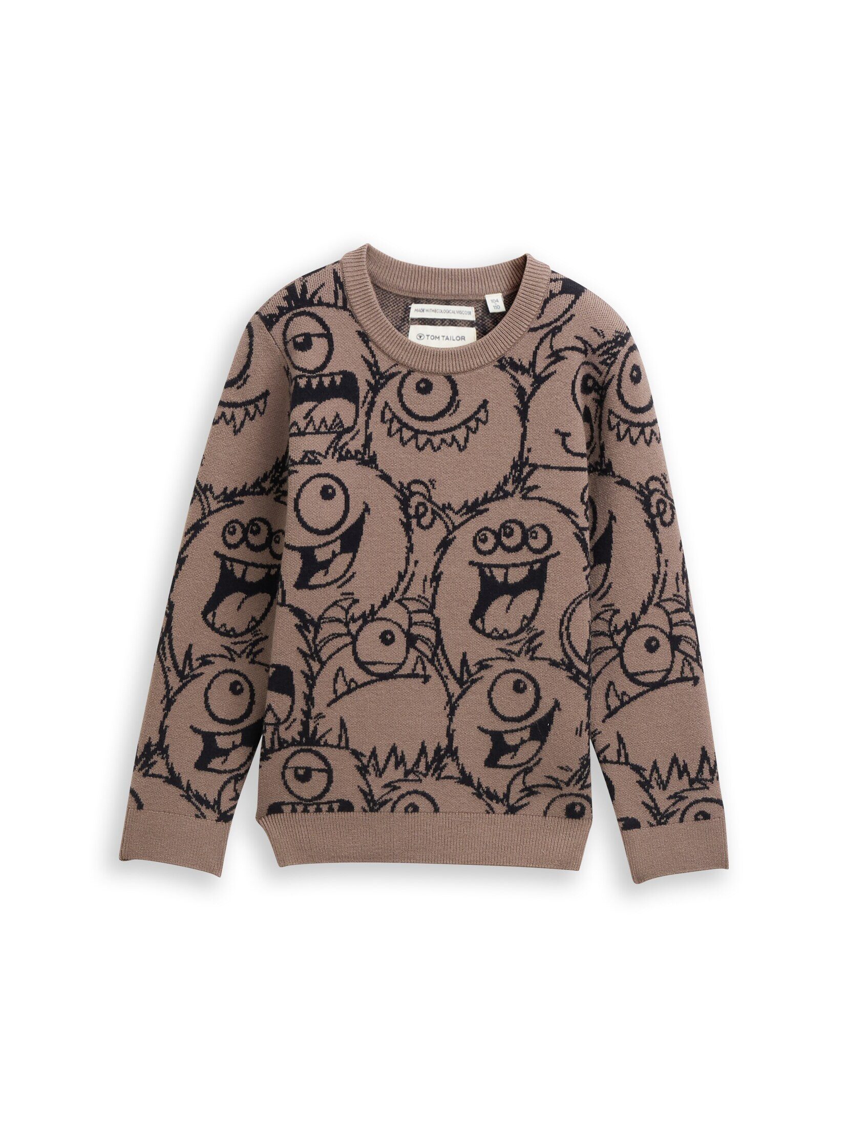 TOM TAILOR Strickpullover Pullover & Strickjacken Strickpullover mit Allover-Print