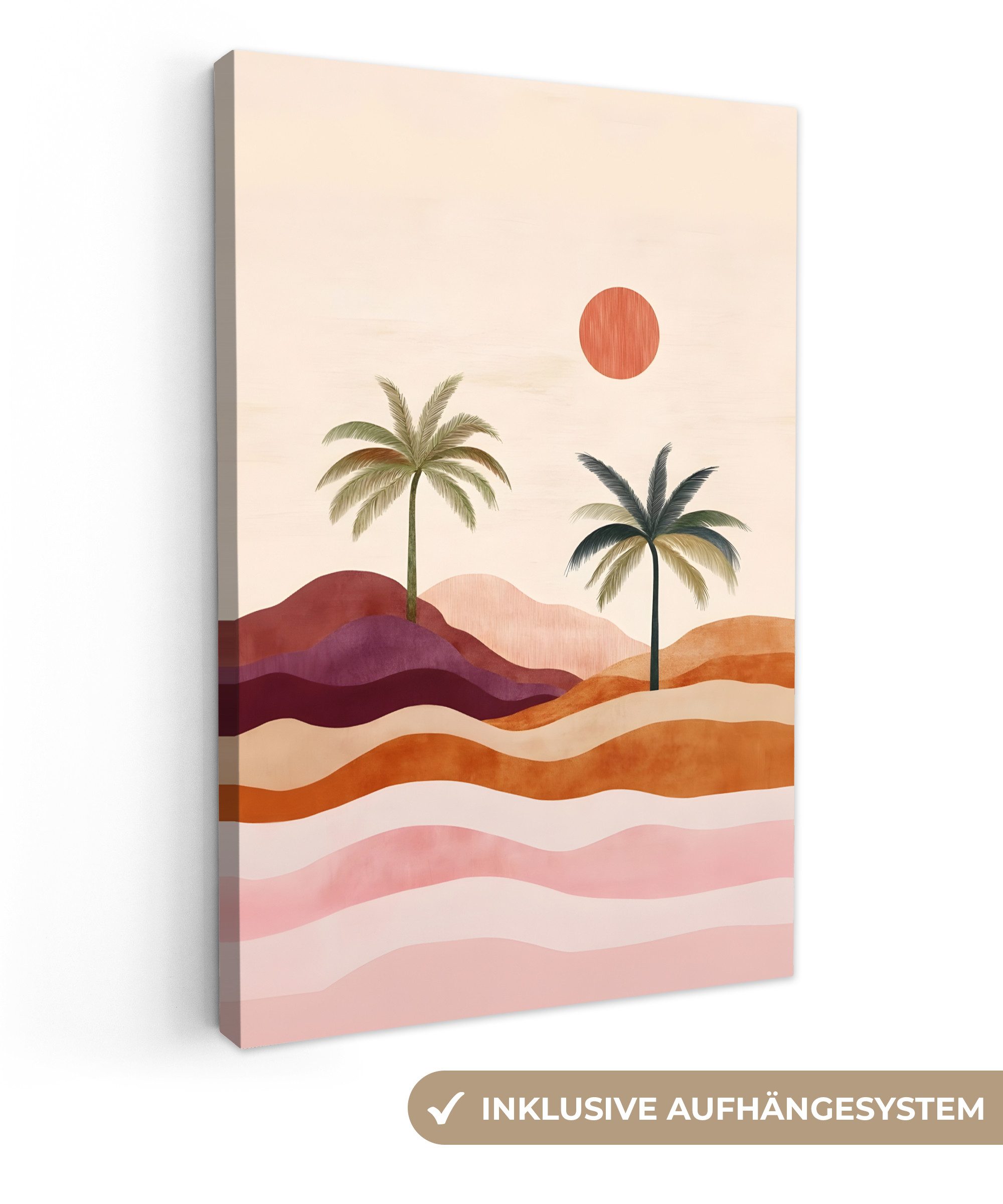 OneMillionCanvasses® Leinwandbild Palmen - Abstrakt - günstig online kaufen
