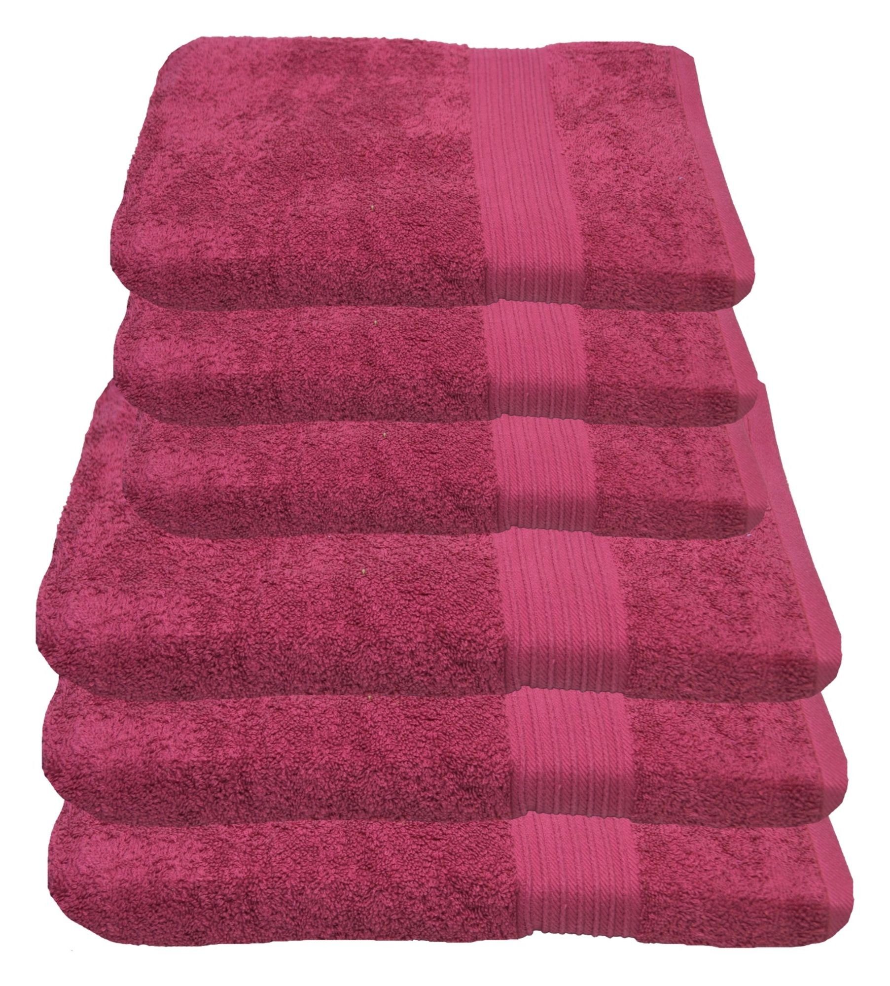 Julie Julsen Handtücher 6-Handtücher-Pink, Baumwolle (6-St) günstig online kaufen