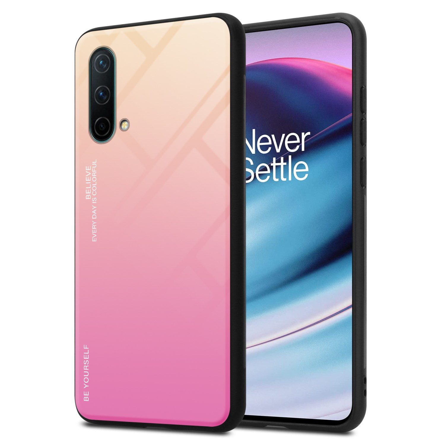 Cadorabo Handyhülle für OnePlus Nord CE 5G Hülle OnePlus Nord CE 5G, Robustes Hard Case - Handy Schutzhülle - Hülle - Back Cover Bumper