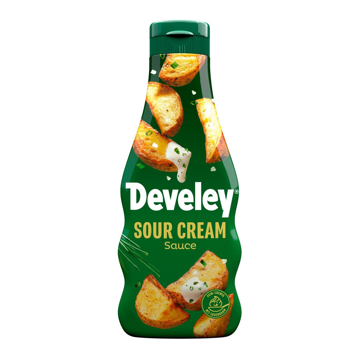 Develey Saucen, Develey Sour Cream Sauce mild cremig fein zum Dippen servieren 250ml