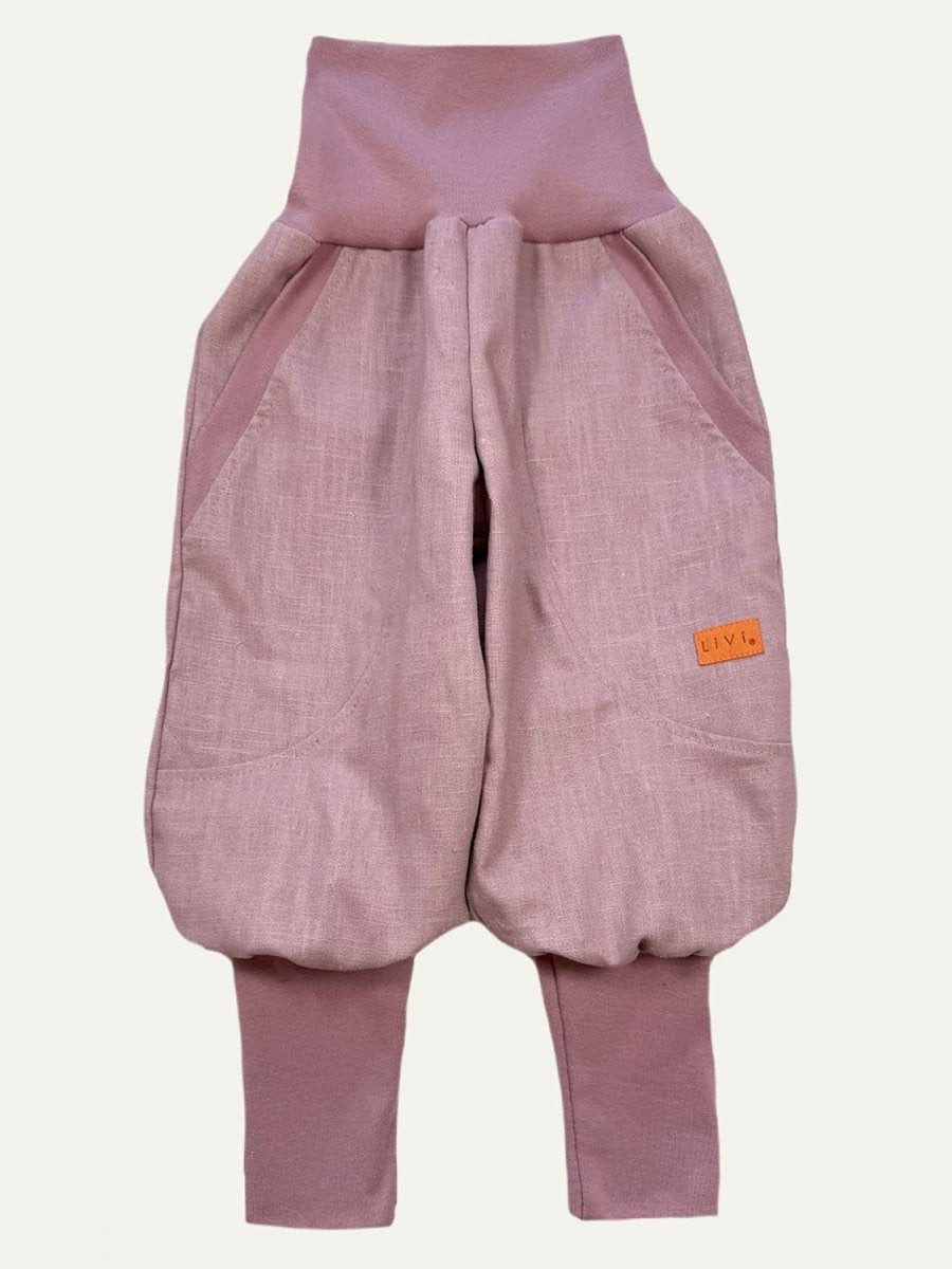 LiVi BERLIN Leinenhose JOGGER AUS LEINEN OLDROSE