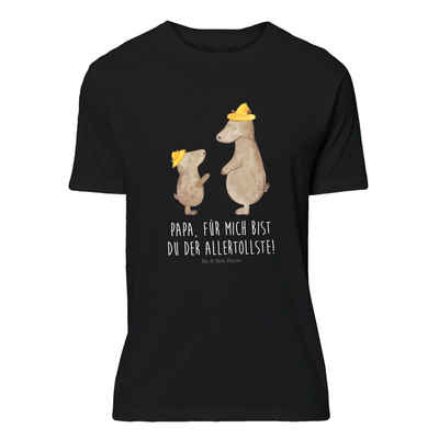 Mr. & Mrs. Panda T-Shirt Bären mit Hut - Schwarz - Geschenk, Papi, Frauen, Familie, Vater, Vat (1-tlg)