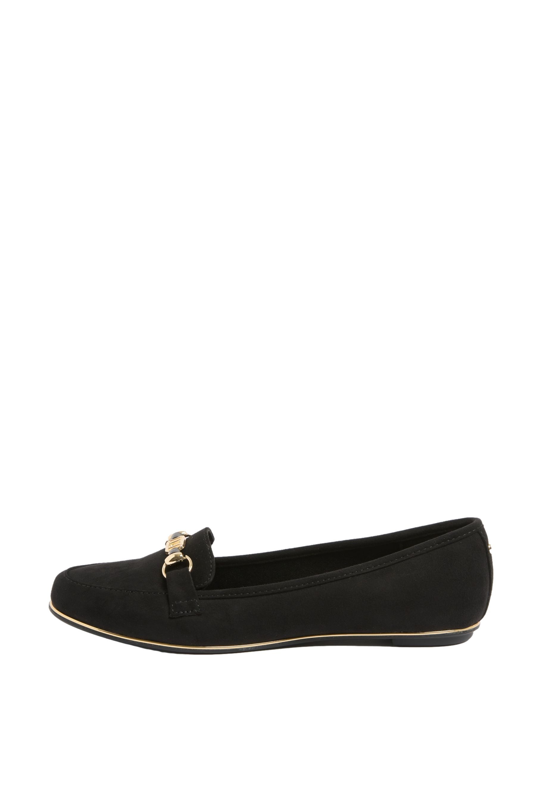 LIPSY Lipsy Velourskunstleder-Loafer mit Trensendetail Loafer (1-tlg)