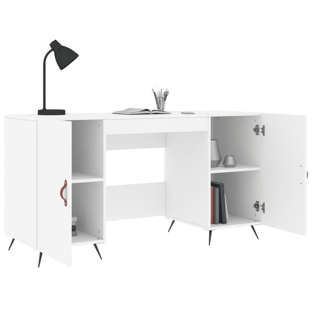 Schreibtisch Weiß cm Holzwerkstoff 140x50x75 furnicato