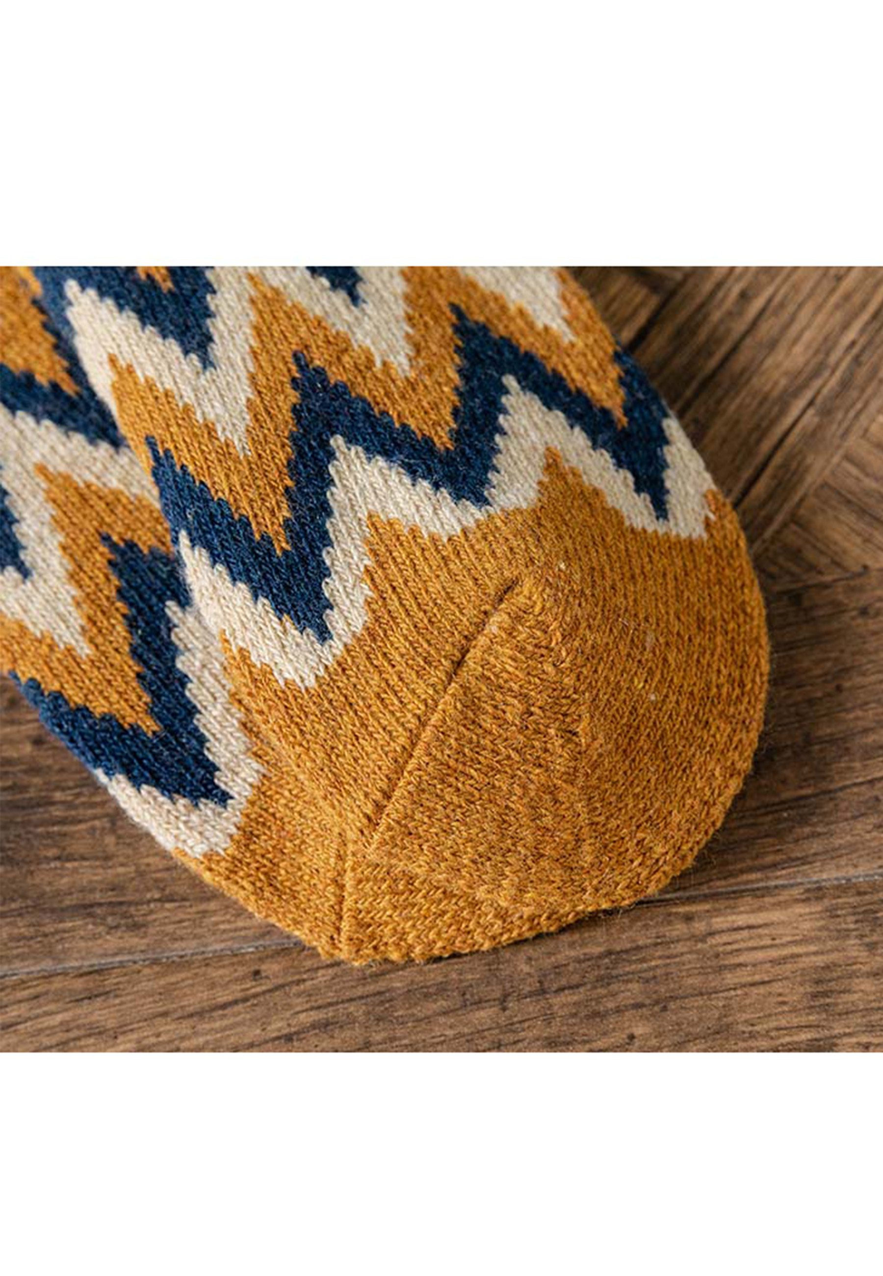 Yuhu Socken Warme Winter Socken Größe 40–46 mit Wolle für Herren