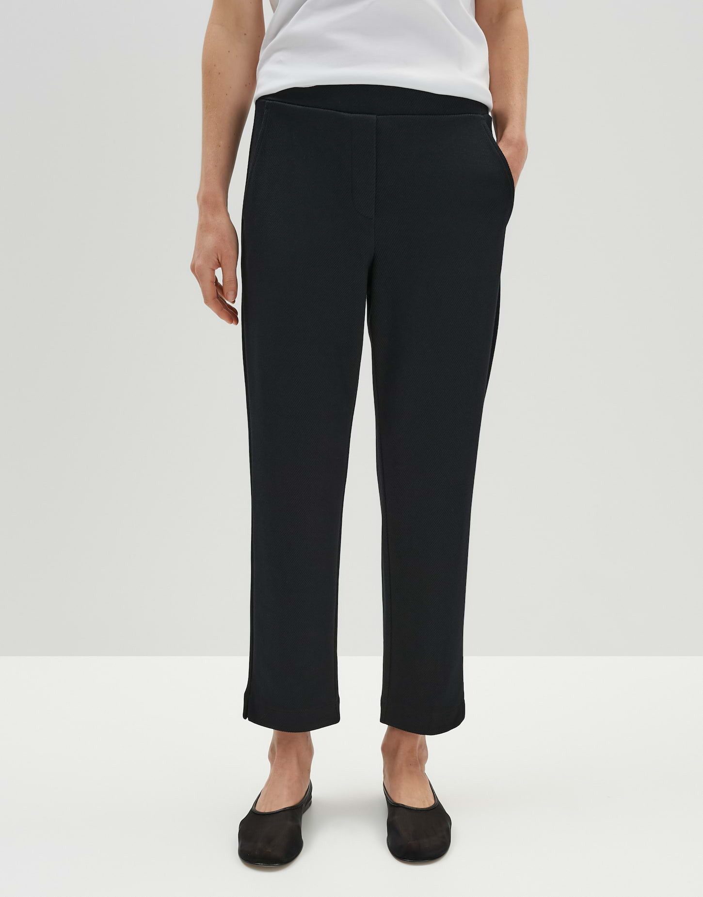 someday Stoffhose Schlupfhose CHARLIE SLEEK aus Twill Jersey