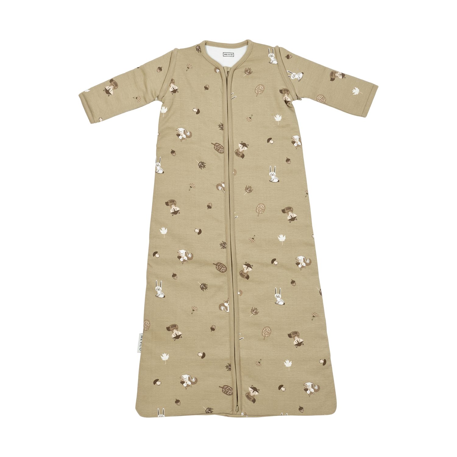 Meyco Baby Babyschlafsack Forest Animals Sand (1 tlg), 60cm