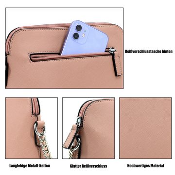 TAN.TOMI Schultertasche Kette Schulterriemen Abendtasche,Damen Kleine Umhängetasche, Geschenke für Frauen in schlichter Optik Handtasche für Bankett Party