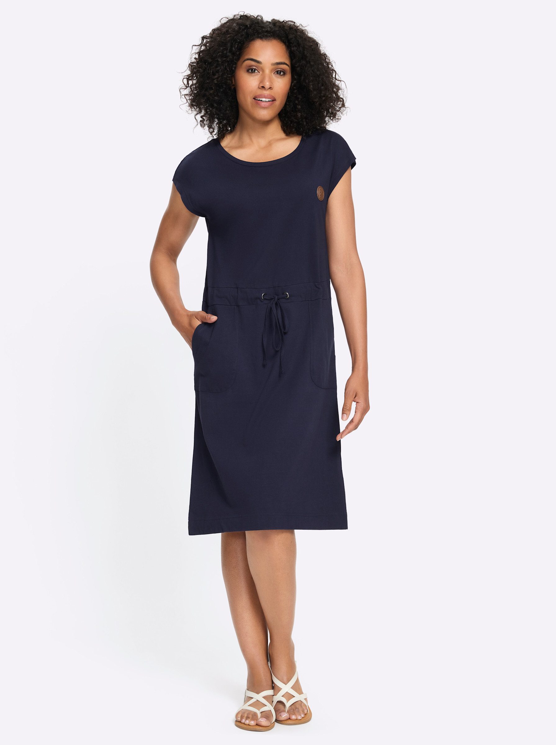 Sieh an! Etuikleid Jersey-Kleid Kurzarm