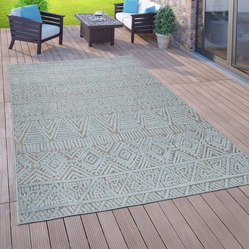 Teppich Teka 784, Paco Home, rechteckig, Höhe: 8 mm, Flachgewebe, 3D-Design, In- und Outdoor geeignet, Wohnzimmer