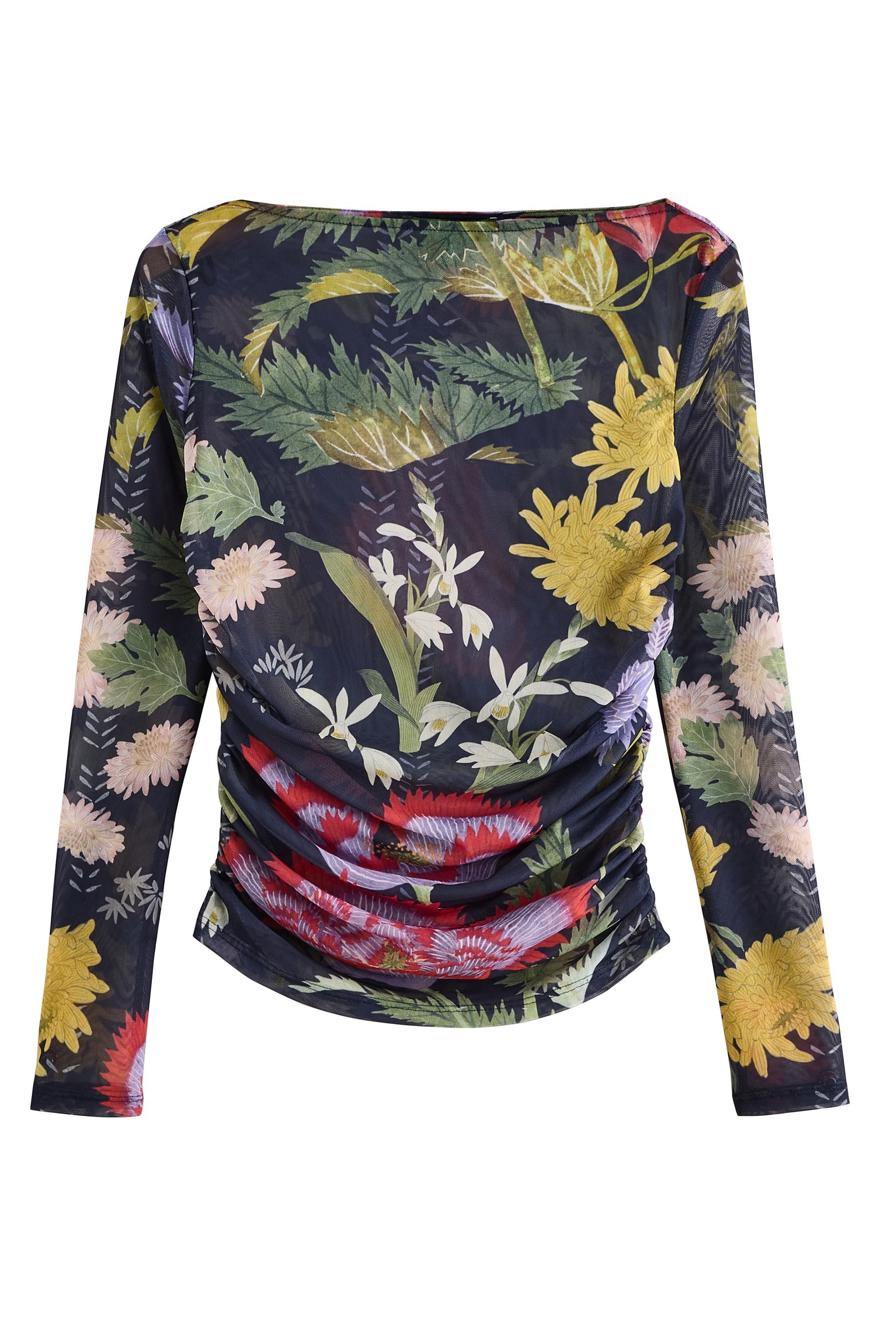 Next Langarmshirt Kew Collection gerafftes Langarmoberteil günstig online kaufen